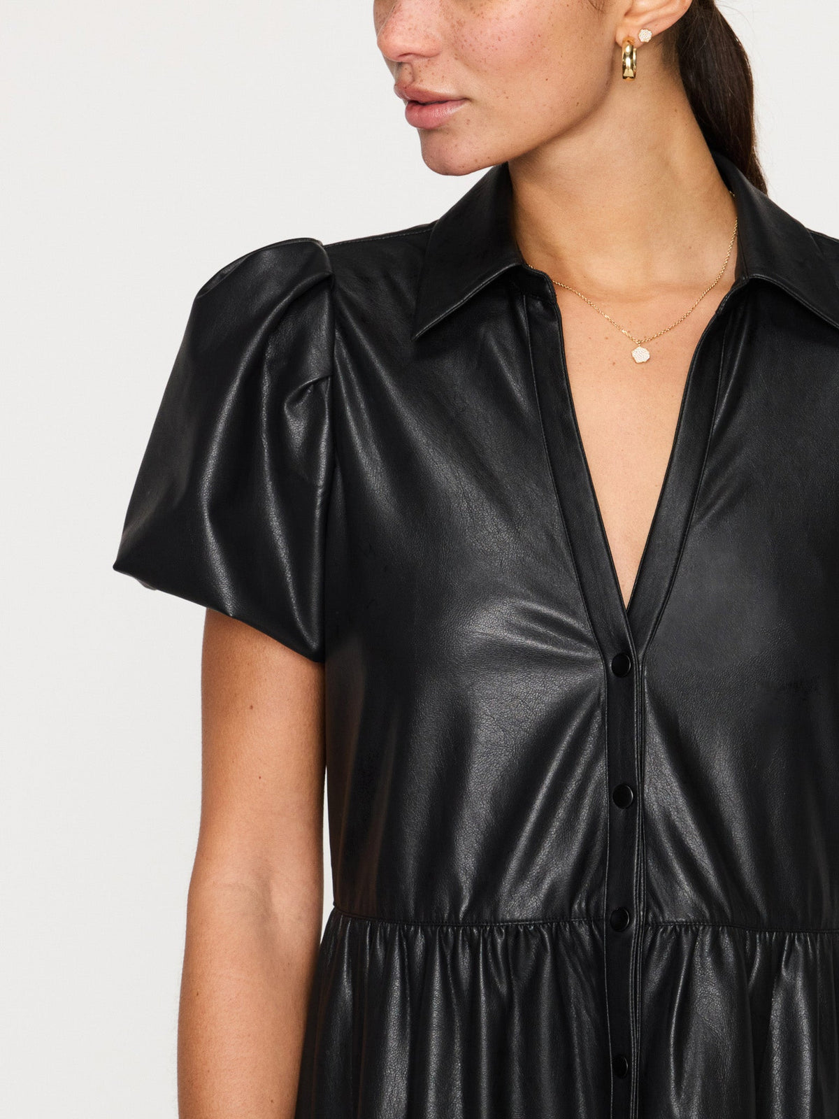 The havana vegan leather dress