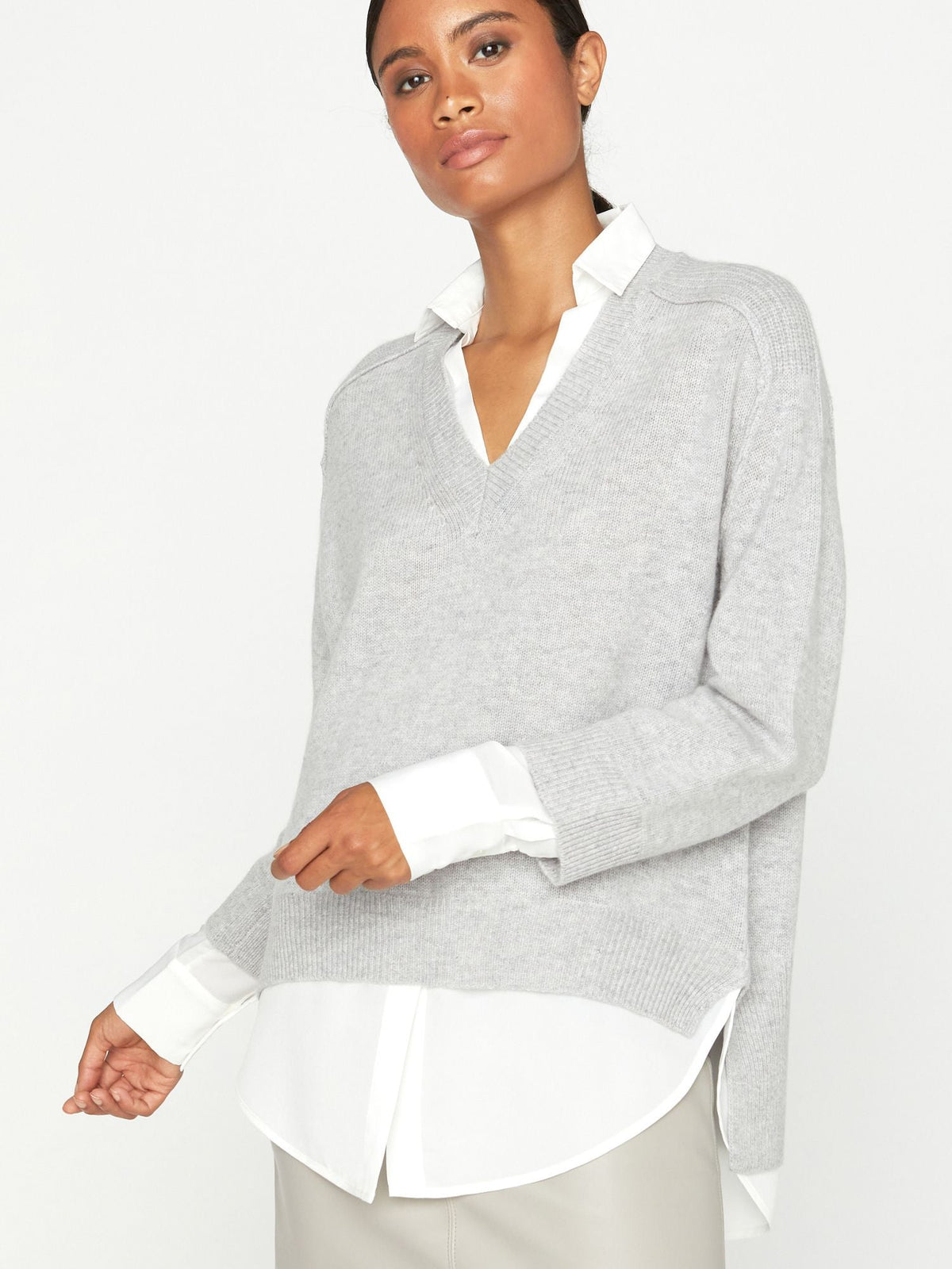 The looker layered v-neck